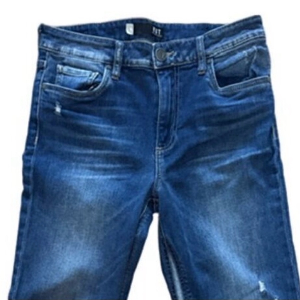 KUT🌹FROM THE KLOTH Kelsey High Rise Ankle Flare Jeans ✨ Sz 6 ✨Raw Hem - Picture 2 of 14